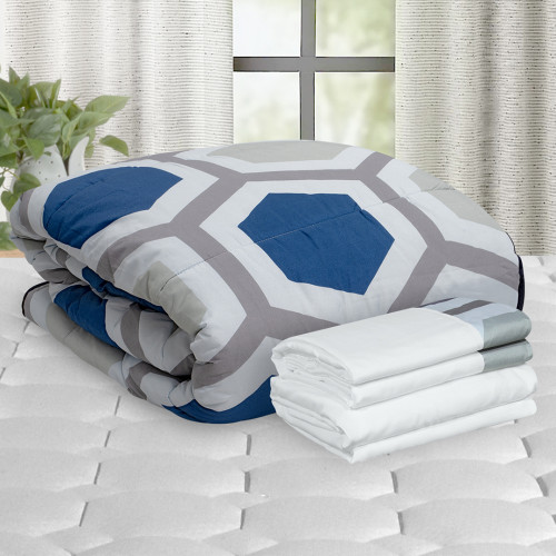 Combo Edredón Disperso + Jgo. de Sábanas Design