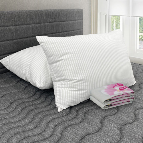 Combo 2 Almohadas Polycotton + Fundas