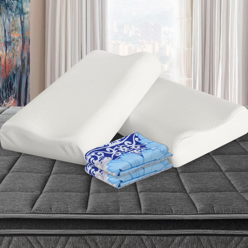 Combo 2 Almohadas Viscofoam Cervical + Fundas